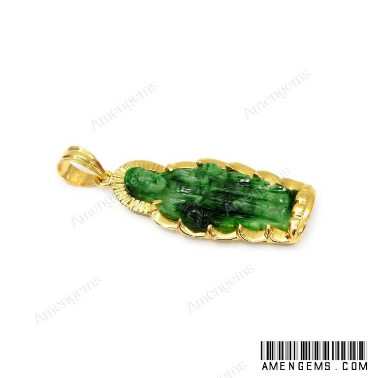 Mặt dây đức mẹ ban ơn vàng 14k